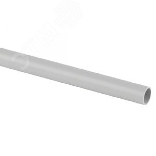Труба гладкая жесткая ПВХ (серый) d 32мм (3м)