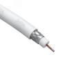 Кабель коаксиальный RG-6U 75 Ом CCS,  оплётка Al 48% PVC белый 100м ЭРА SIMPLE RL-48-PVC100