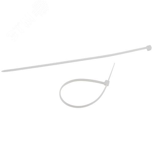 Стяжка кабельная нейлоновая (хомут) 2.5 х 150 мм белая (100 шт/уп) Simple NO-224-187