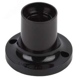 Патрон Е27 подвесной, бакелит, черный (x50) (50/200/14000)