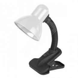 Светильник настольный на прищепке белый N-102-E27-40W-W
