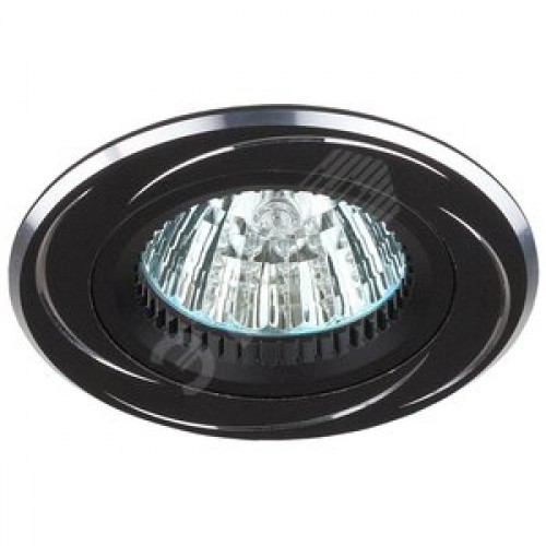 KL34 AL/BK Точечные светильники алюминиевый MR16,12V/220V, 50W черный/хром