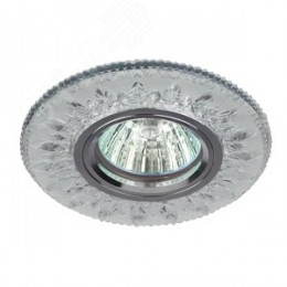 Светильник точечный декоративный cо светодиодной подсветкой MR16, прозрачный DK LD9 SL/WH