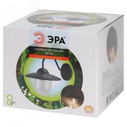 Светильник уличный ERASF22-38 на солнечных батареях настенный Ретро 1 LED