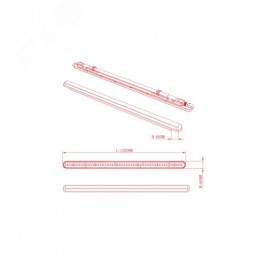 Светильник светодиодный линейный IP65 36Вт 3780Лм 6500К 1200мм прозр SPP-201-1-65K-036