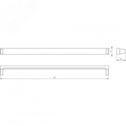 Светильник SPO-801-0-001-060 Св-к под светодиод. лампу T8 G13 600мм