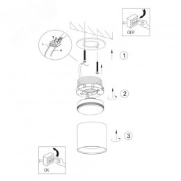 Подсветка Накладной под лампу Gx53, алюминий, цвет белый+серебро OL8 GX53 WH/SL лампа с цоколем GX53 ( в комплект не входит)