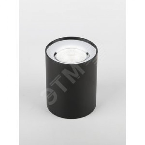 Подсветка накладной, GU10, D80х100мм, черный/хром (50/900)