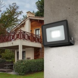 Прожектор светодиодный ДО-10 Вт 4000К 800 Лм IP65 черный 10w нейтральный 200-240В LPR-023-0-40K-010