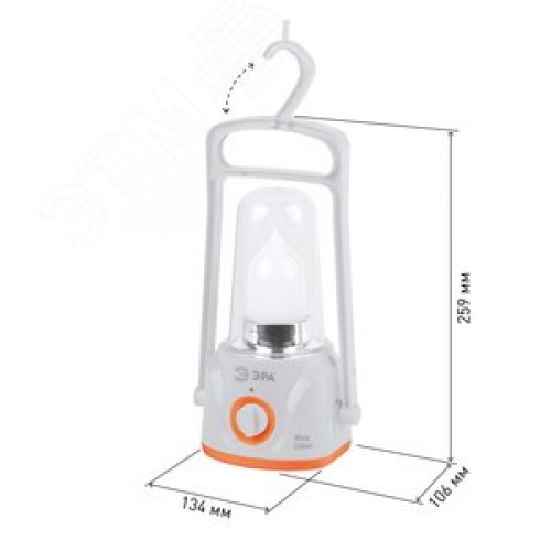 Фонарик кемпинговый подвесной аккумуляторный, с   руч кой-крючком, диммер 40 SMD KA40SU