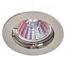 Светильник встраиваемый литой MR16 KL1 CH ,12V, 50W хром (100/3000)