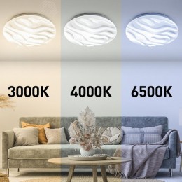 Светильник потолочный светодиодный Классик с ДУ SPB-6 Wave 30 30Вт 3000-6500К 2550Лм