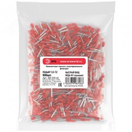 Наконечник-гильза с изолированным фланцем (упаковка 500 шт.) NO-225-63 НШвИ 1,0-12