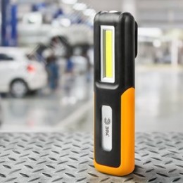 Фонарь светодиодный Рабочие, Практик RA-803 аккумуляторный, крючок, магнит, micro USB