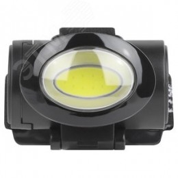 Фонарь налобный светодиодный 5Вт 150Лм IP40 COB 3 режима на батарейках 3xAAA (в комплект не входят) GB-601 черный