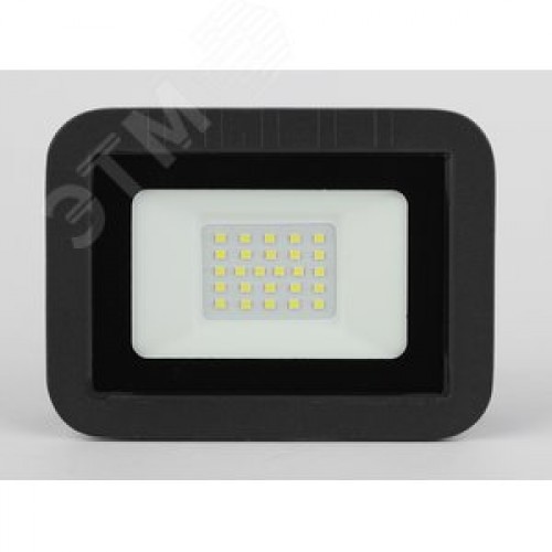 Прожектор светодиодный ДО-20 Вт 6500К 1900 Лм IP65 черный 20w холодный 180-265В LPR-061-0-65K-020