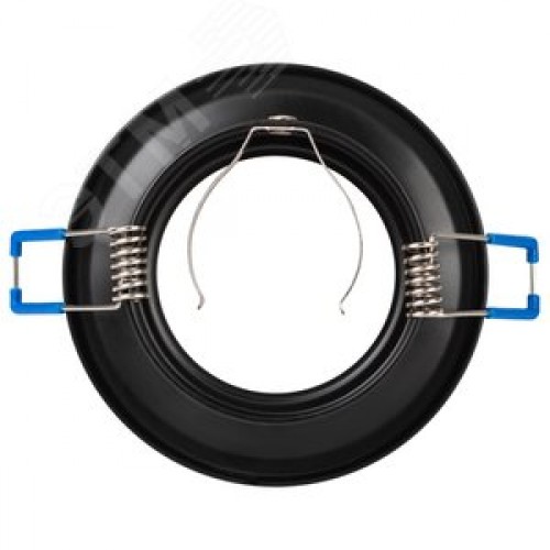 Светильник встраиваемый алюминиевый KL107 BK/SL MR16 GU5.3 черный серебро