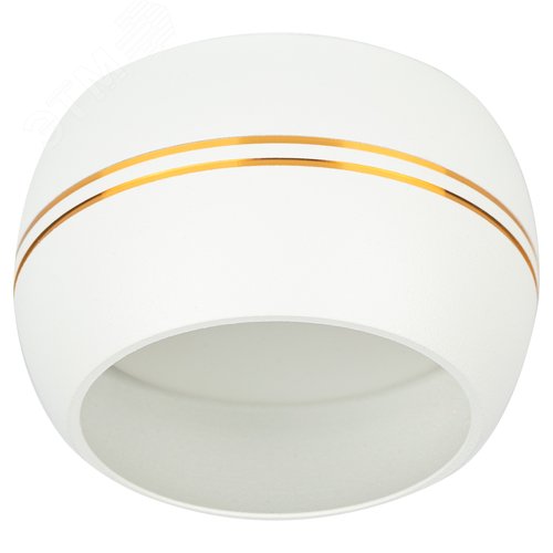 Подсветка декоративная под лампу Gx53 алюминий цвет белый/золото OL13 GX53 WH/GD