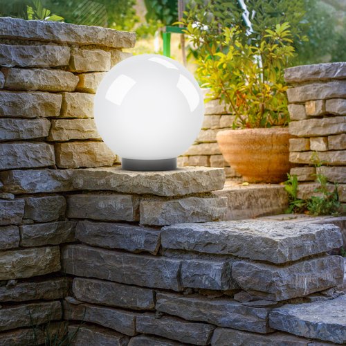 Светильник садово-парковый НТУ шар опаловый на опору/кронштейн IP44 Е27 max150Вт d400mm НТУ 01-150-401