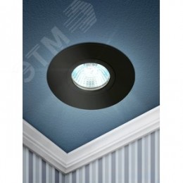 Светильник встраиваемый алюминиевый KL83 BK MR16/GU5.3 черный