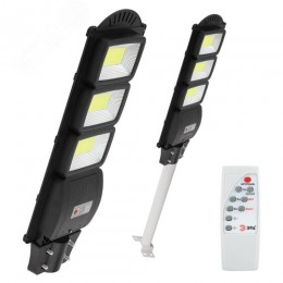 Светильник консольный на солнечной батарее, COB, с кронштейном,60W,с датчиком движения, ПДУ, 1100 Лм, 5000 К, IP65