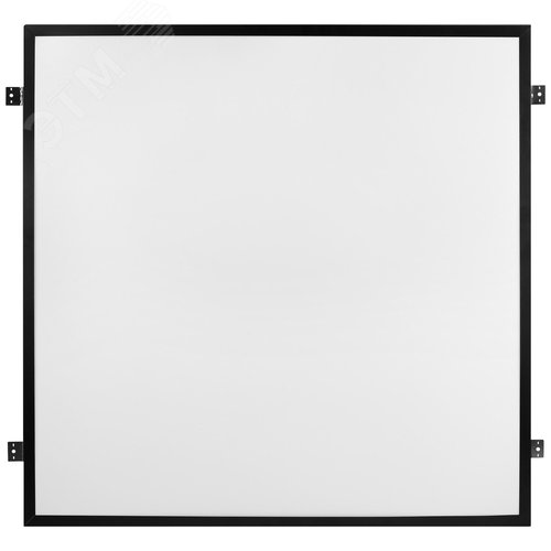 Светильник светодиодный ДВО-38Вт 3600Лм 4000К IP40 ГРИЛЬЯТО 588x588 матовый черный