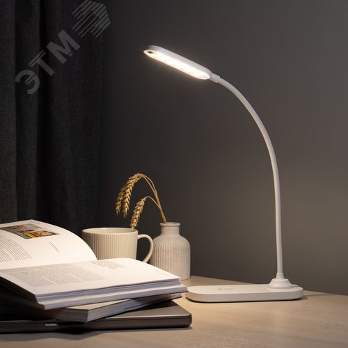 Светильник настольный светодиодный аккумуляторный 6Вт белый NLED-524-6W-W