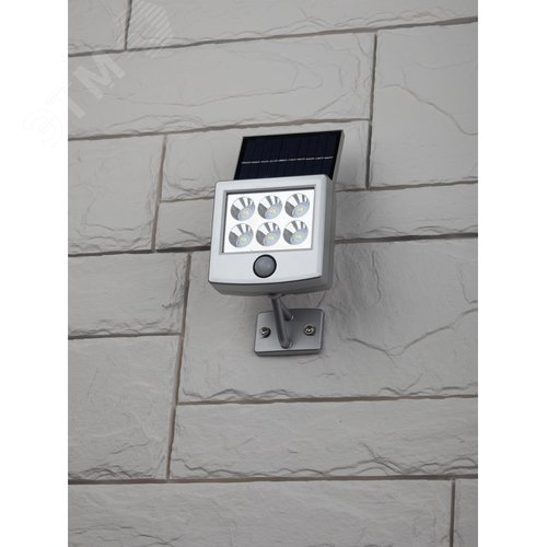 Прожектор с датчиком движения, на солнечной батарее, 6LED, 150 lm ERAFS048-08