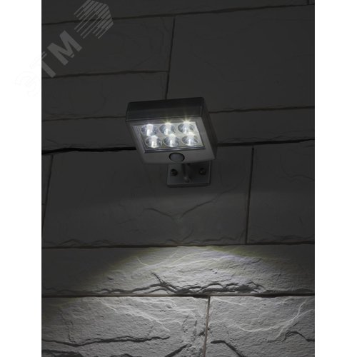 Прожектор с датчиком движения c выносной солнечной батареей, 6LED,150lm ERAFS024-07