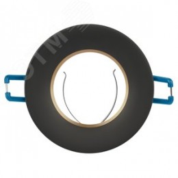 Светильник встраиваемый алюминиевый KL107 BK/GD MR16 GU5.3 черный золото