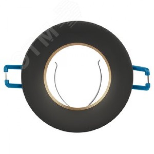 Светильник встраиваемый алюминиевый KL107 BK/GD MR16 GU5.3 черный золото