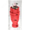 Вилка каучуковая з/з прямая 16A IP44 красная V8-RED-IP44