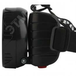 Фонарь налобный светодиодный 4Вт 50Лм IP40 LED 2 режима аккумуляторный TG9 черный