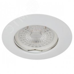 Светильник штампованный MR16,12V/220V, 50W белый ST3 WH