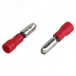 Разъем-штекер NO-225-133 РшИп 1.25-4 изолированный «вилка» (упаковка 50 штук)