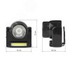 Фонарь налобный светодиодный 6Вт 176Лм IP20 SMD+COB 2 режима аккумуляторный АРМИЯ РОССИИ Гранит GA-501 черный