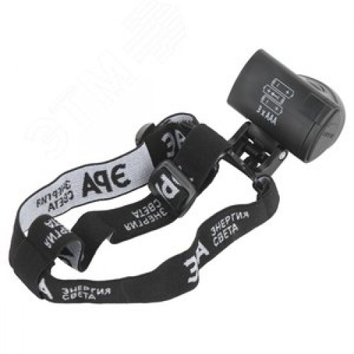 Фонарь налобный светодиодный 5Вт 150Лм IP40 COB 3 режима на батарейках 3xAAA (в комплект не входят) GB-601 черный