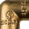 Угольник 25 90 град. аксиальный, латунь