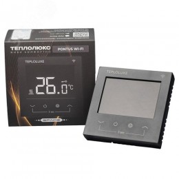 Терморегулятор электронный Теплолюкс Pontus wi-fi черный Space