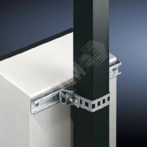 Крепление шкафов ТШ на квадратные  50 ? 200 мм и круглые опоры 50 ? 250 мм