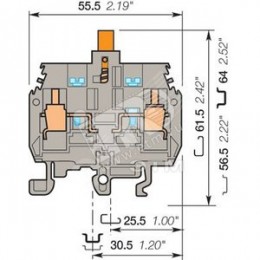 Клемма винтовая M6/8.STP1 6мм.кв.