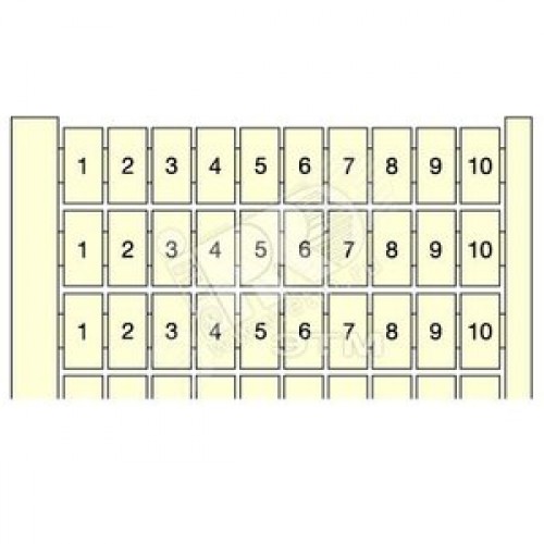 Клемма маркировочная 10x(21...30) RC65 горизонтальная