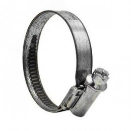 Хомут червячный 25-40/9 W1 оцинкованная сталь 1Л 25-40-7 ГОСТ 28191-89