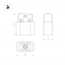 Блок питания ARS-150-24 (24V, 6.25A, 150W) (ARL, IP20 Сетка, 2 года)