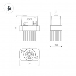 Блок питания ARV-DR100-24 (24V, 4.2A, 100W) (ARL, IP20 DIN-рейка)