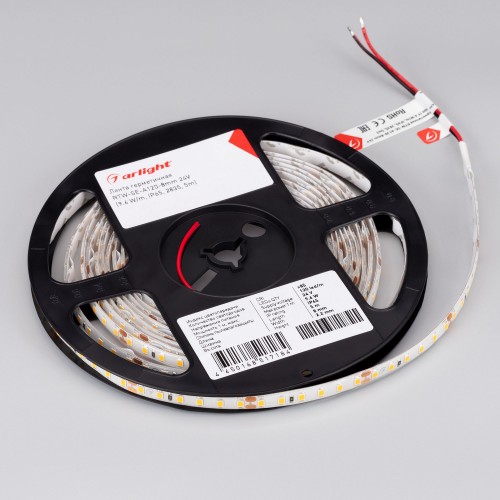 Лента светодиодная 9,6 Вт/м 24В IP65 3000K 120LED/м RT/RTW-A120-8-11mm SMD 2835 5 м