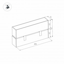 Блок питания ARV-DR60-12 (12V, 5A, 60W) ( IP20 DIN-рейка)