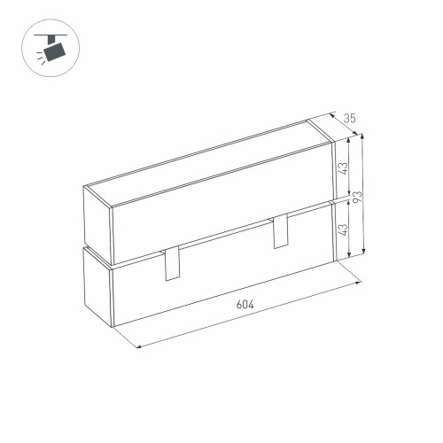Блок питания ARV-DR60-12 (12V, 5A, 60W) ( IP20 DIN-рейка)