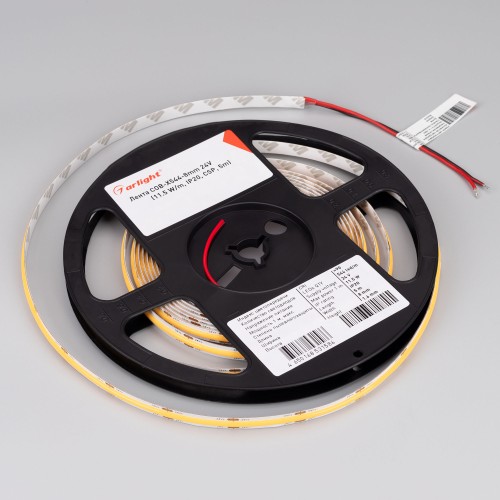 Лента светодиодная 11.5Вт/м 24В 3000K IP20 544LED/м COB-X544-8-12mm CSP 5 м