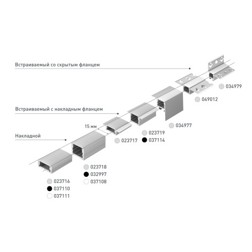 Профиль SL-SLIM-H7-2000 ANOD (ARL, Алюминий)